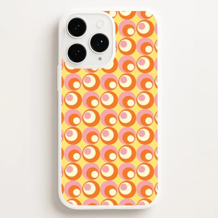 Colourful Circles Retro Pattern Phone Case