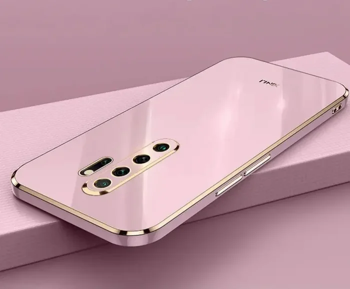 Luxuriöse goldfarbene Handyhülle mit Ringhalter-Ständer für Xiaomi Redmi Note 8 9 SACT Soft