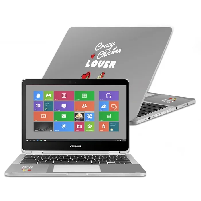 Crazy Chicken Lover Chromebook Flip C302CA 12.5″ (2016) Skin