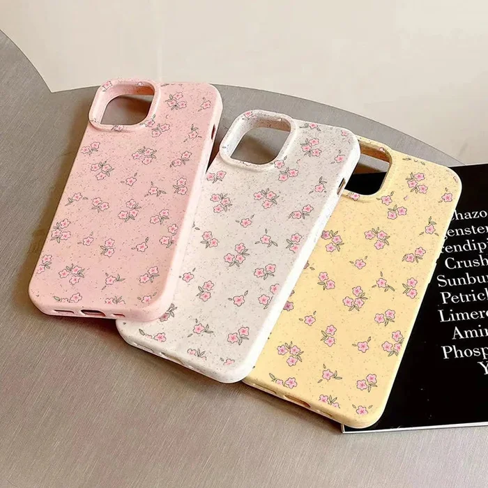 Cute Flower Silicone Shockproof Matte Cover Phone Case