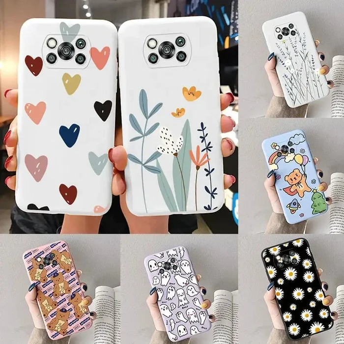 Cute Heart | Flower | Plants Phone Case For Xiaomi Poco X3 Pro NFC Silicone Back Cover