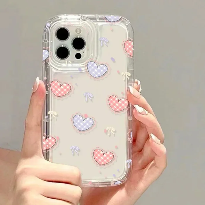 Cute Love Heart Silicone Phone Case