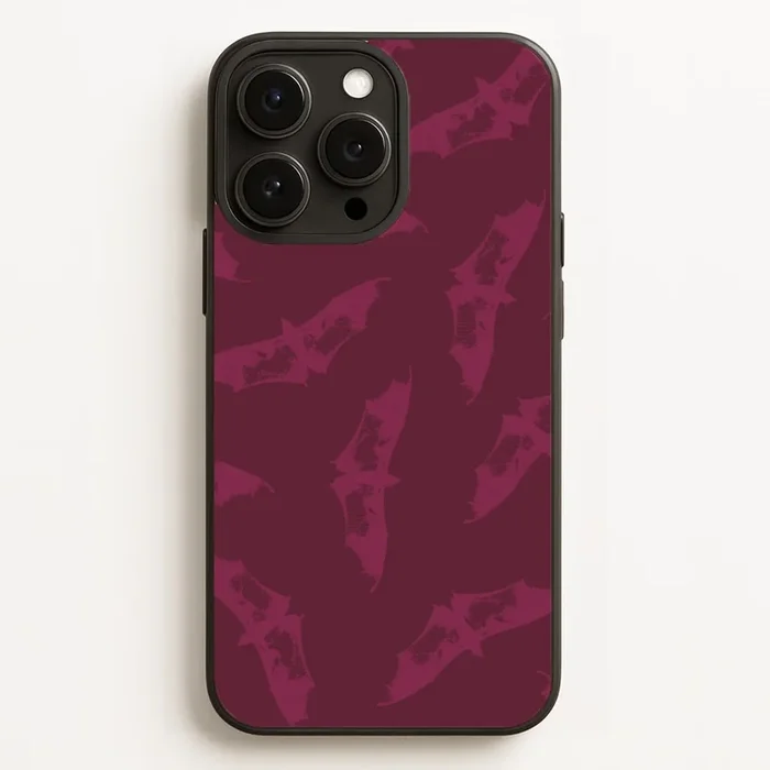 Dark Pink Bats Pattern Phone Case