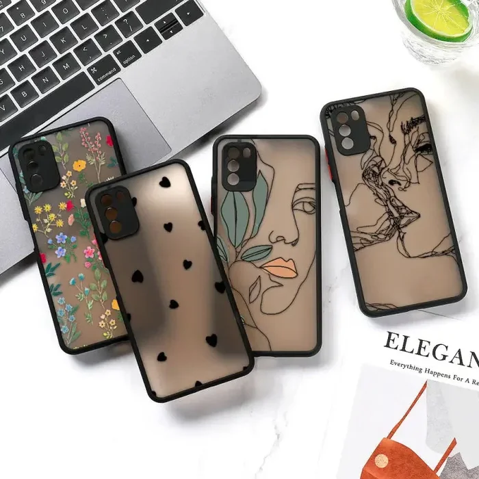 Designer getönte Hüllen für Xiaomi Redmi Note 9 Hülle Luxus Kameraobjektivschutz Fundas Redmi Note9