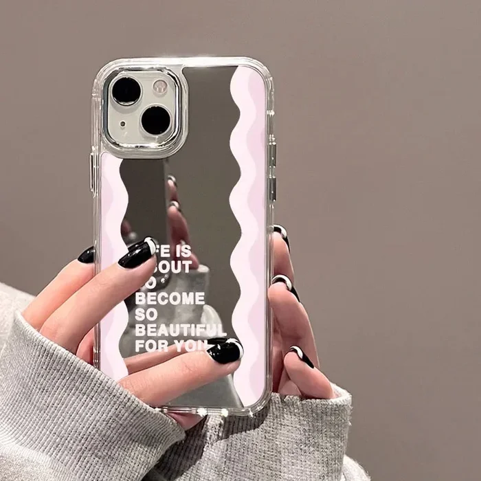 Fashion Letter Mirror Phone Case