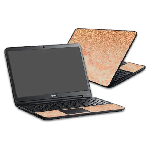Flashy Apricot Marble Inspiron 17 3721 Laptop 17″ Skin