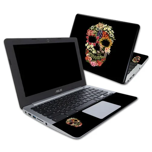 Floral Skull Chromebook 11.6″ Skin