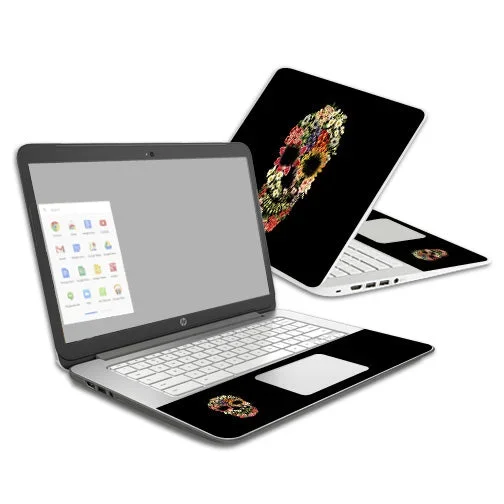 Floral Skull Chromebook 14 (2014) Skin