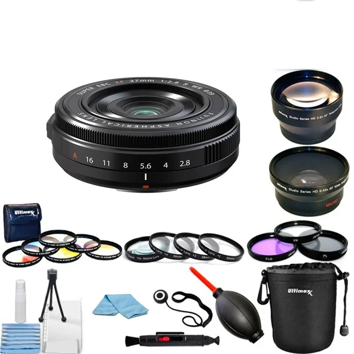 FUJIFILM XF 27mm f/2.8 R WR Lens Accessory Bundle