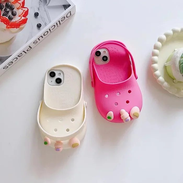 Fun Exposed Finger Beach Shoes Suitable Phone Case
