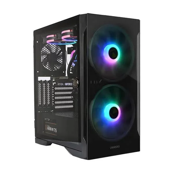 GAMDIAS Apollo E2 ATX Elite Mid Tower Cabinet (Black)