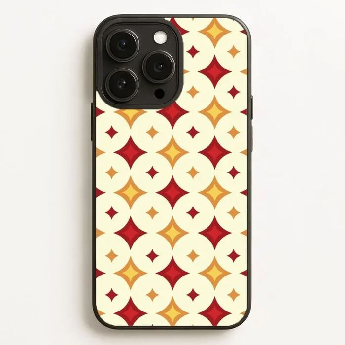 Geometric Christmas Stars Pattern Phone Case