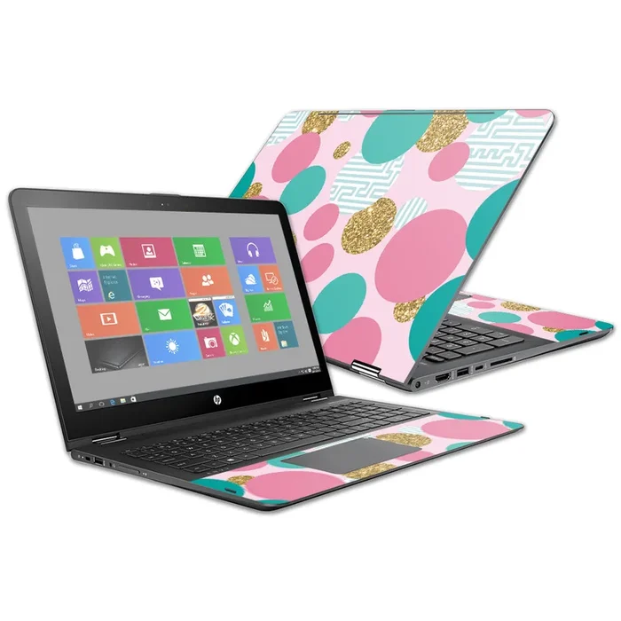 Golden Bubbles Envy x360 15z 15″ (2016) Skin