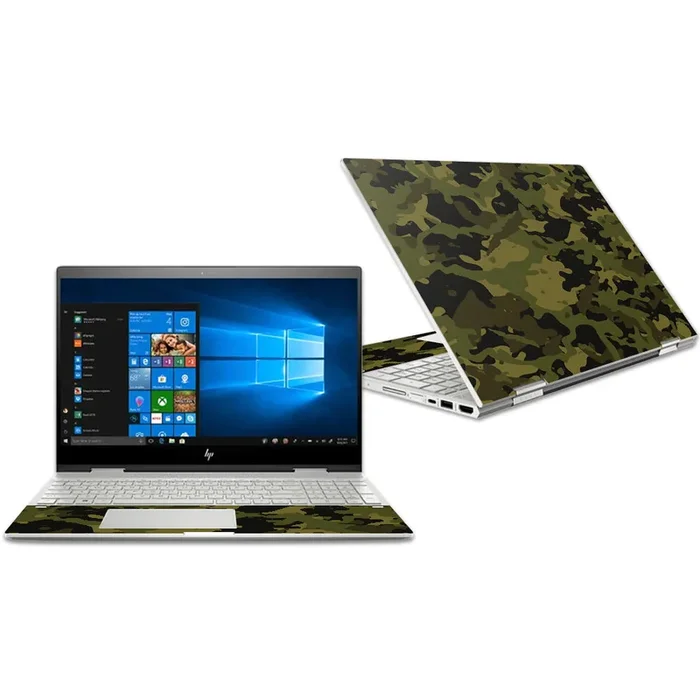 Green Camouflage Envy x360 Convertible 15″ (2018) Skin