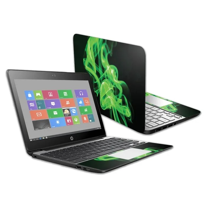 Green Flames Chromebook 11 G5 11.6″ Skin