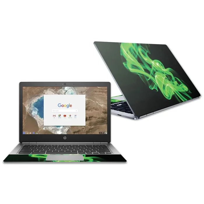 Green Flames Chromebook G1 13.3″ (2018) Skin