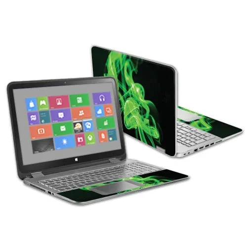 Green Flames Envy x360 15.6″ (2014) Skin
