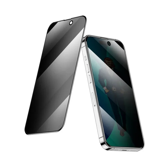 Green Lion 3D Privacy Scratch Free Round Edge Glass Screen Protector for iPhone 14 Max – Black