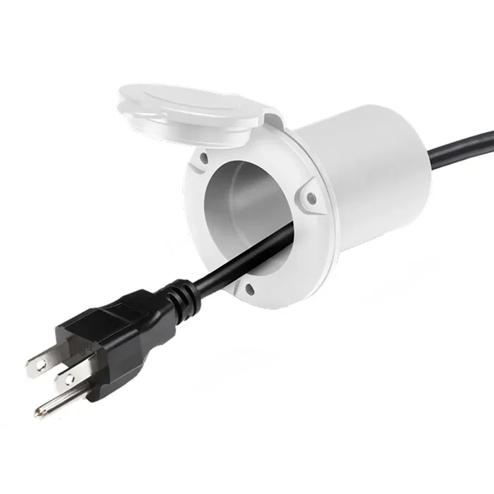 Guest AC Universal Plug Holder – White