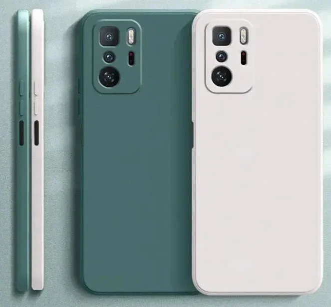 Helle Pastell-Silikon-Handyhüllen für Xiaomi Redmi Note 10 pro max 10s Kamera schützende weiche Rückseite