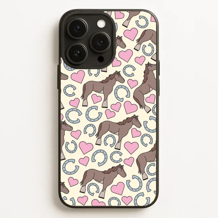 Horses And Horseshoes Pattern – Horses Phone Case