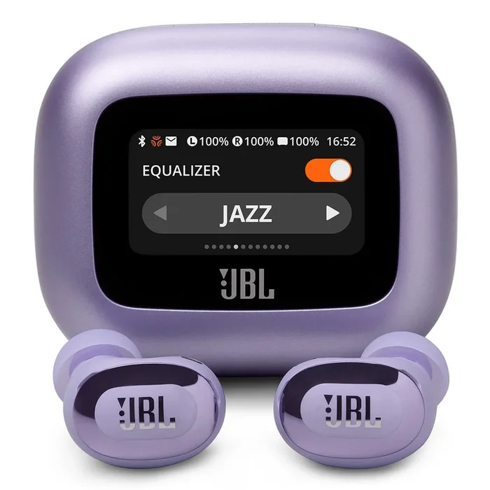 JBL Live Buds 3 Noise-Cancelling Earbuds with Smart Case (Purple)