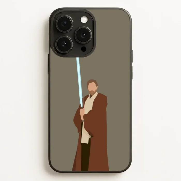 Kenobi Blue Lightsaber Phone Case