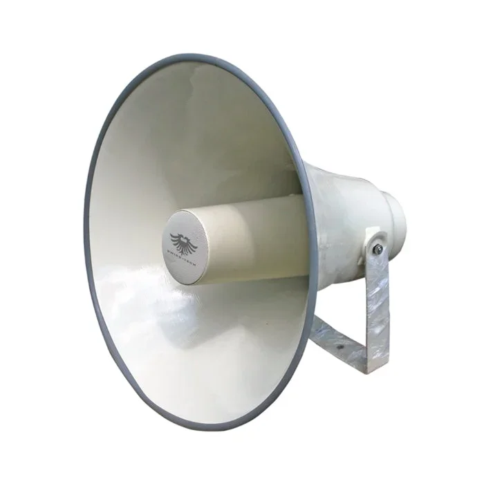 KEVLER HF-201 20″ 2-Way 100W Aluminum HiFi PA Horn Speaker with Multi-Tap Function, 250Hz-15KHz Frequency Response, 104dB Sensitivity Level and Clear Vocals for Outdoor Use