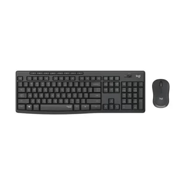 LOGITECH MK295 Full Size Membrane Wireless + Bluetooth Keyboard and Mouse Combo