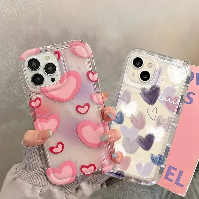 Love Heart Design Phone Cases For Xiaomi Poco X3 Pro M3 M4 M5 Redmi Note 11 Pro 10 9 8 11S 10S 9S Mi
