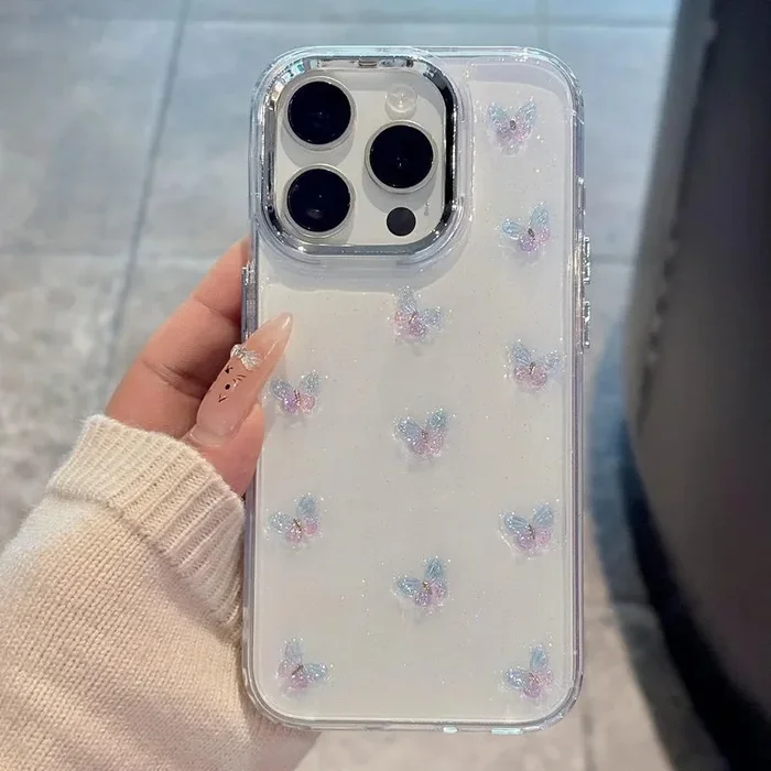 Luxury Gradient Butterfly Glitter Phone Case