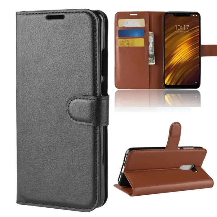 Luxury Wallet Style Protective Flip Stand Cover for Xiaomi Poco Phone F1 Wallet Cover Card Holder