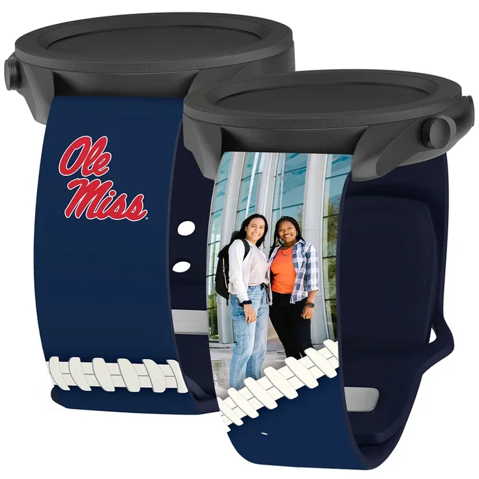 Mississippi Ole Miss Rebels Custom Photo HD Watchband for Samsung, Garmin, Fossil, and More