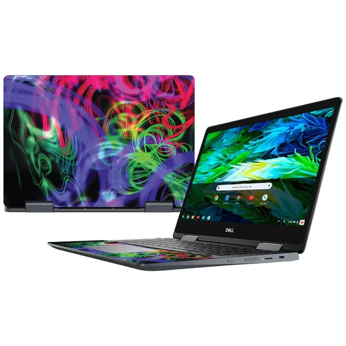 Neon Splatter Inspiron Chromebook 14″ (2018) Skin