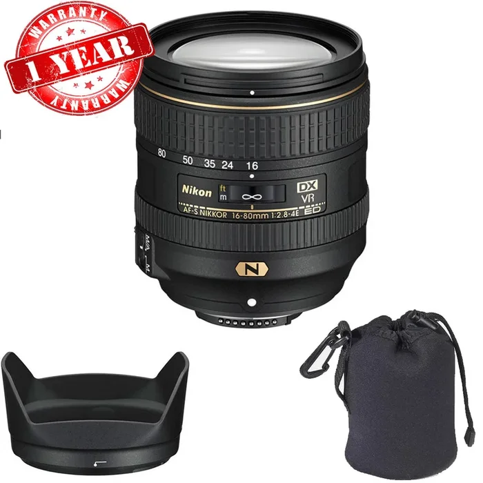 Nikon AF-S DX NIKKOR 16-80mm f/2.8-4E ED VR Lens