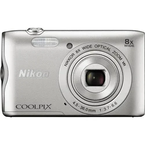 Nikon COOLPIX A300 Digital Camera- Silver