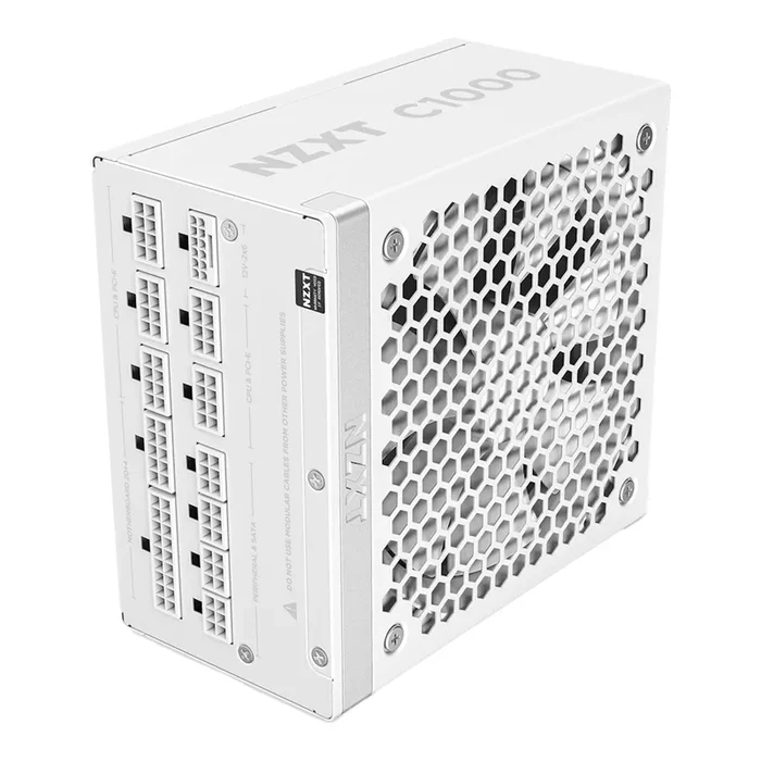 NZXT PA-0G2BW-US C1000 Gold ATX 3.1 1000 Watt 80 PLUS Gold Fully Modular PSU – White