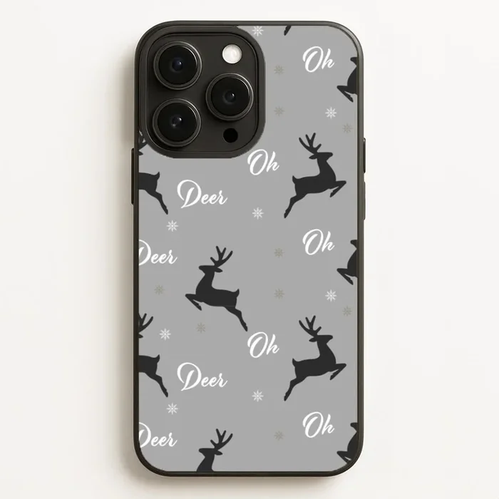 Oh Deer Christmas Pattern Phone Case