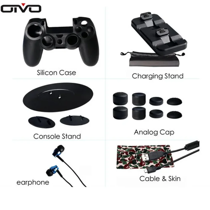 OIVO PS4 Slim/Pro 15‑in‑1 Super Kit