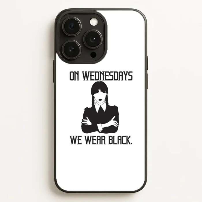 On Wednesdays We Wear Black Phone Case