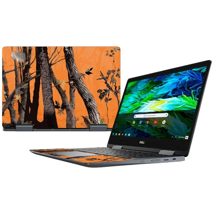 Orange Camo Inspiron Chromebook 14″ (2018) Skin