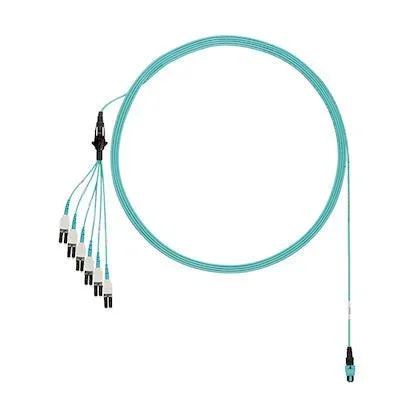 Panduit Fxtrp8Nugsnf071 Fibre Optic Cable Panmpo Lc Ofnp Om3 Aqua Colour