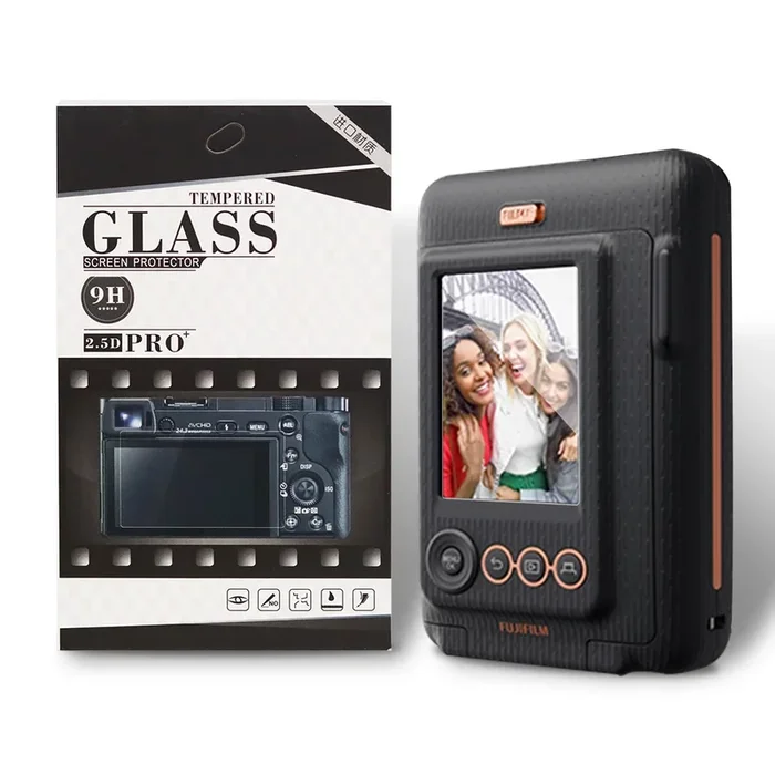 Pikxi 9H 4 Layered Tempered Glass Screen Protector for Fujifilm Instax Mini LiPlay with Installation Kit