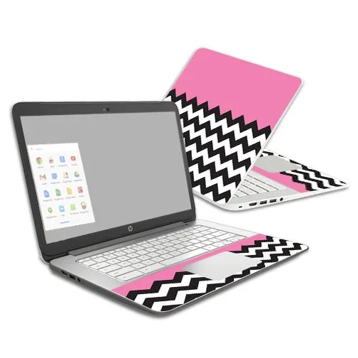 Pink Chevron Chromebook 14 (2014) Skin