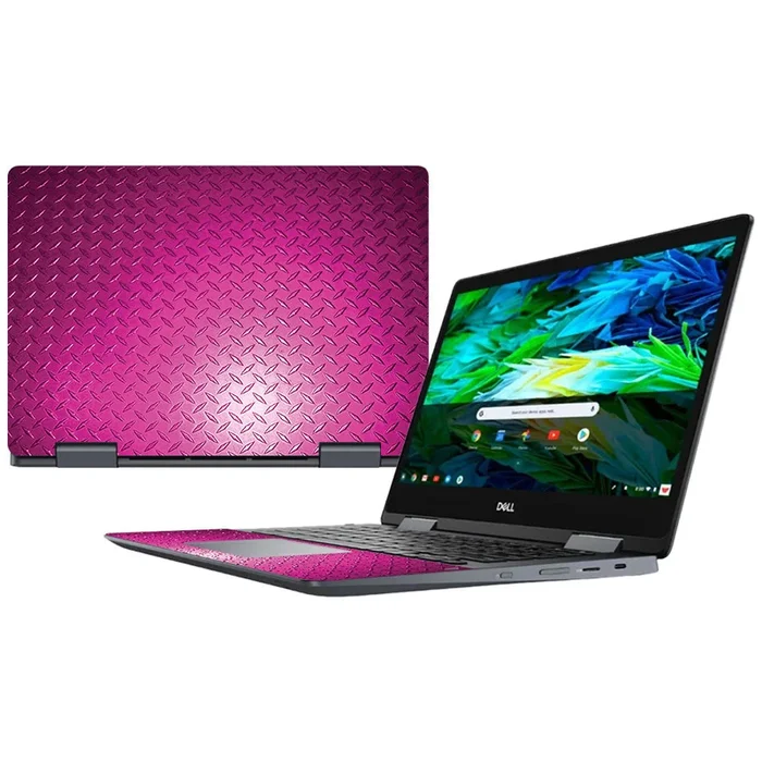 Pink Diamond Plate Inspiron Chromebook 14″ (2018) Skin
