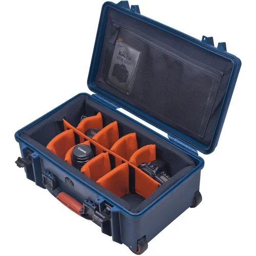 Porta Brace PB-2550DSLR Medium, Wheeled DSLR Case (Blue)