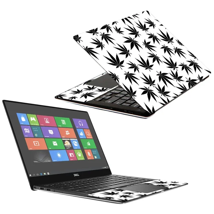 Pot Leaves Black XPS 13″ 9370 (2018) Skin