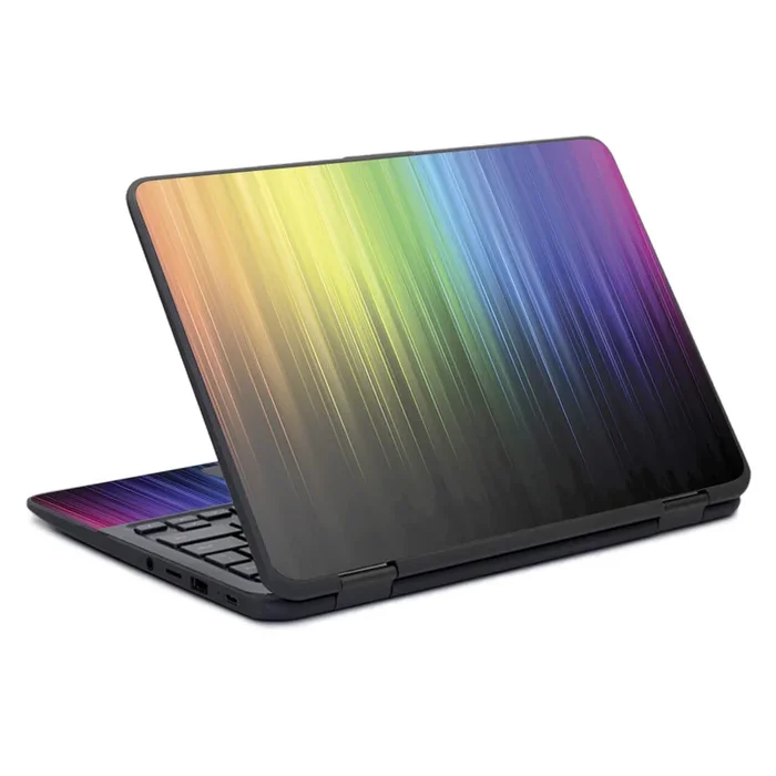 Rainbow Streaks Chromebook x360 11″ G11 (2017) Skin