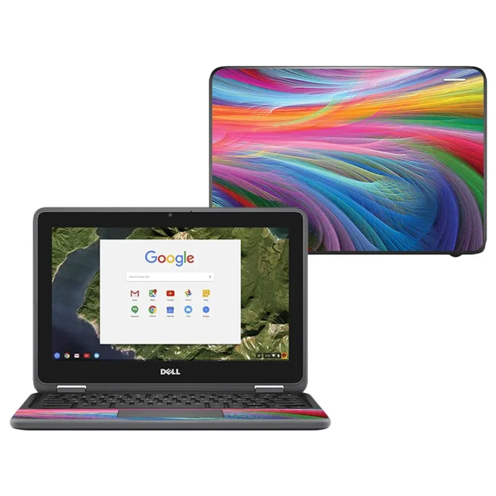 Rainbow Waves Chromebook 11″ 3180 Skin