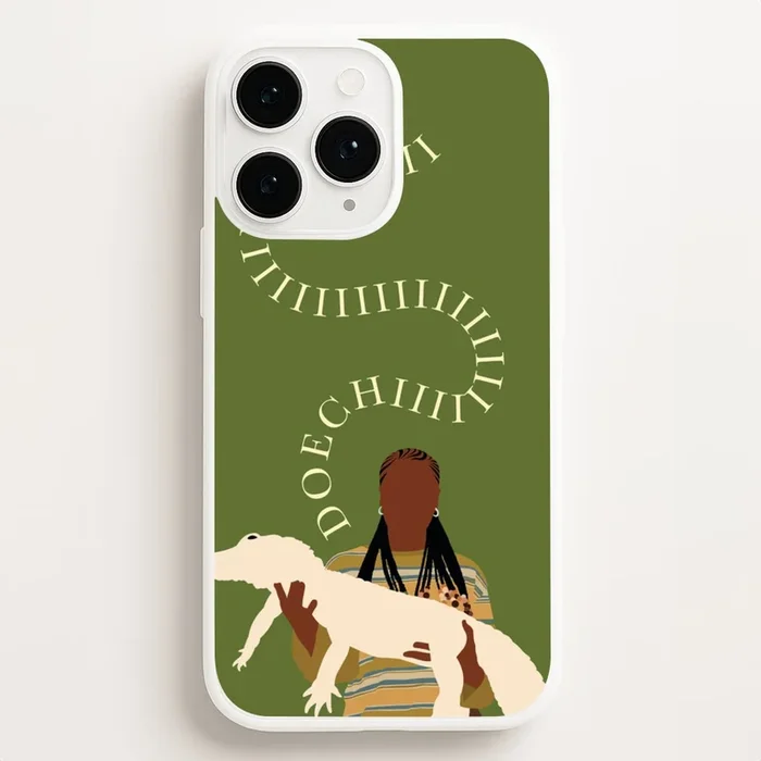 Rapper Holding Alligator Phone Case